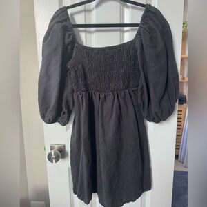 Tuckernuck Black Linen Dress